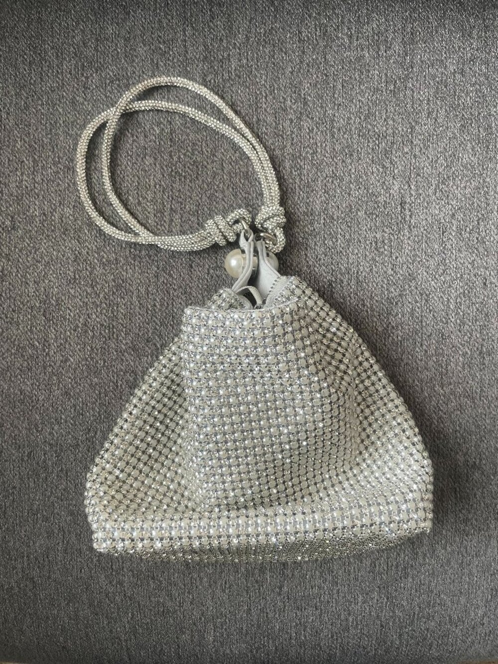 Silver Rhinestone Purse (Antonio Melani) - Brand New
